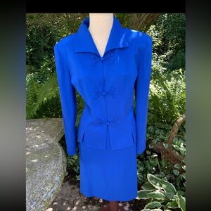 Vintage silk skirt suit